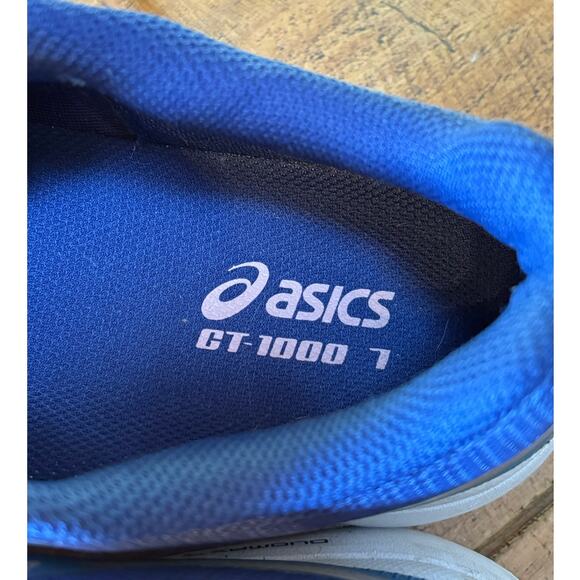 Womens ASICS GT-1000 7 Running Shoes Sneakers Pink Azure Blue Size 9 - Picture 9 of 11
